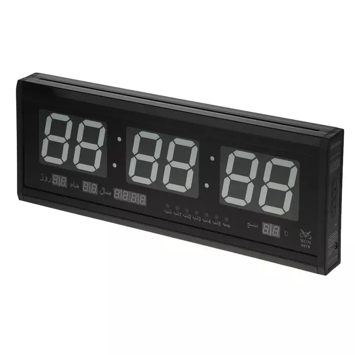 ساعت دیواری دیجیتال ام جی ام مدل TL4819 رنگ آبی