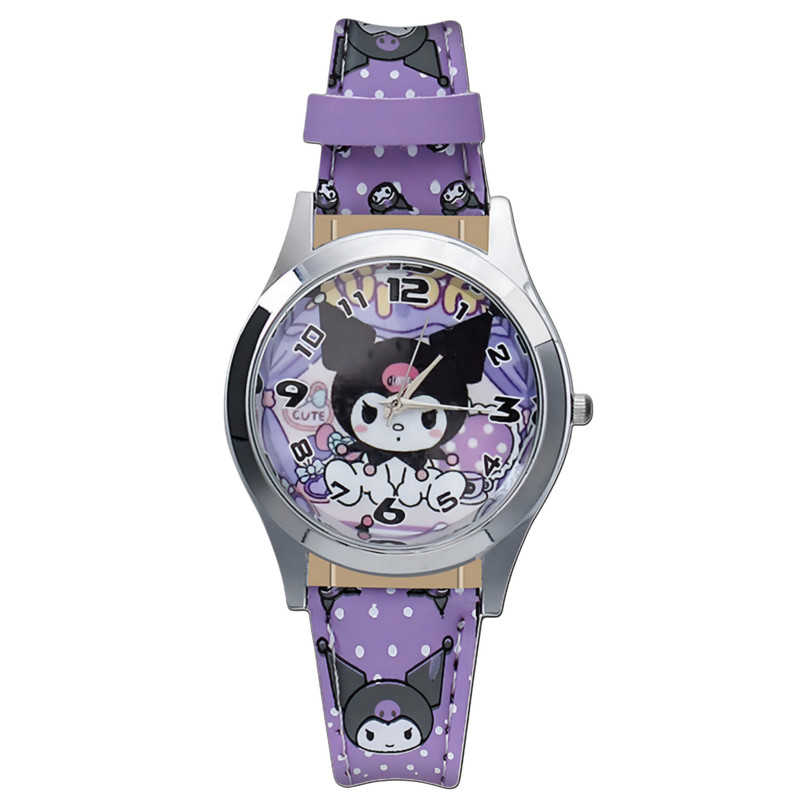 ساعت مچی عقربهای کوارتز بچگانه مدل اسپرت بند چرم طرح کرومی