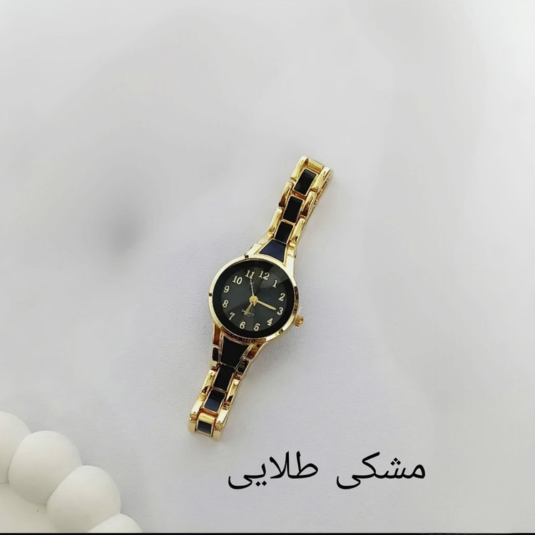 ساعت مچی عقربه ای زنانه مدل بند فلزی طرح سرامیکی کد 3