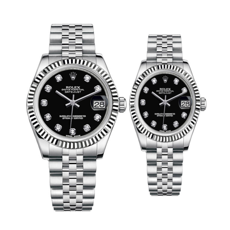 ست ساعت مچی عقربه ای زنانه و مردانه مدل datejust