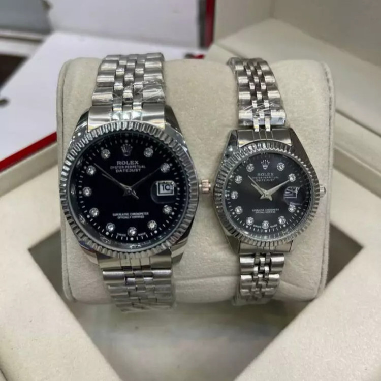 ست ساعت مچی عقربه ای زنانه و مردانه مدل datejust