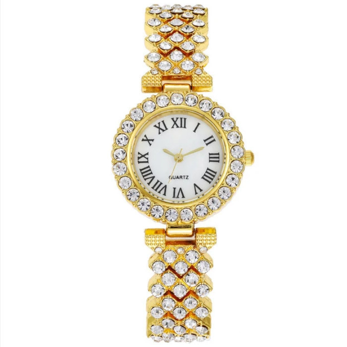 ساعت مچی عقربه ای زنانه مدل فول نگین کد diamond11