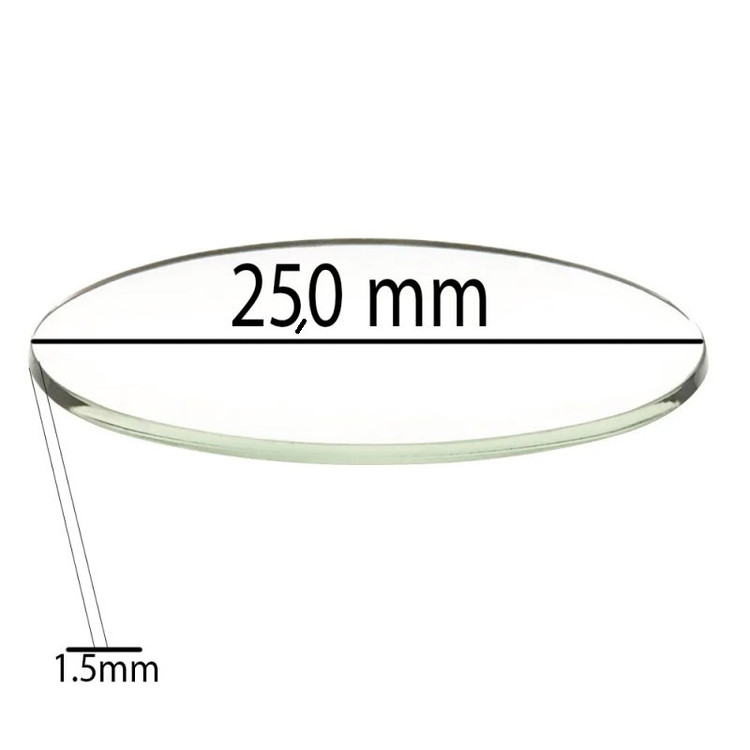 شیشه ساعت مچی مدل 250mm