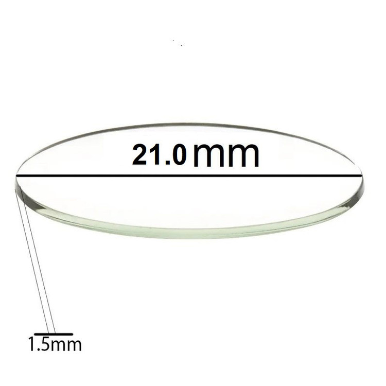 شیشه ساعت مچی مدل 21.0 mm