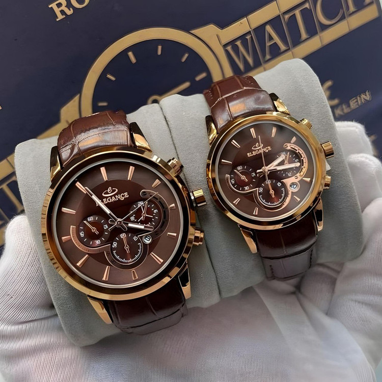 ست ساعت مچی عقربه ای زنانه و مردانه الگانس مدل کوکو_rz02