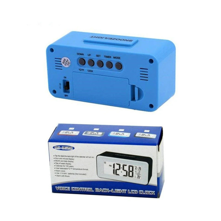 ساعت و دماسنج دیجیتالی تایمردار دارای بک لایت DS-3620
