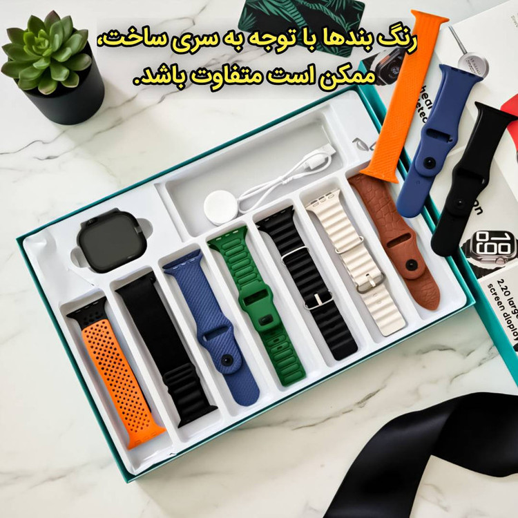 ساعت هوشمند 49 میلیمتر زد تی مکس مدل 1+10 با بند سیلیکونی