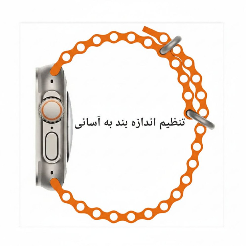 ساعت هوشمند ۴۹ میلی متری ایکس ۱۰ مدل Ultra3 با دو بند سیلیکونی