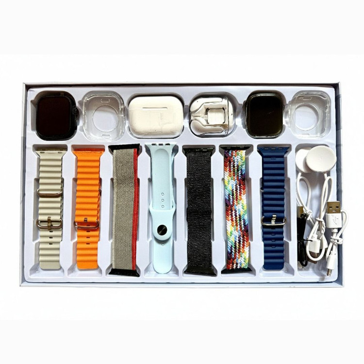 ساعت هوشمند 49 میلی متری اوکپو مدل 7Watch Straps با 7 بند سیلیکونی به همراه هدفون
