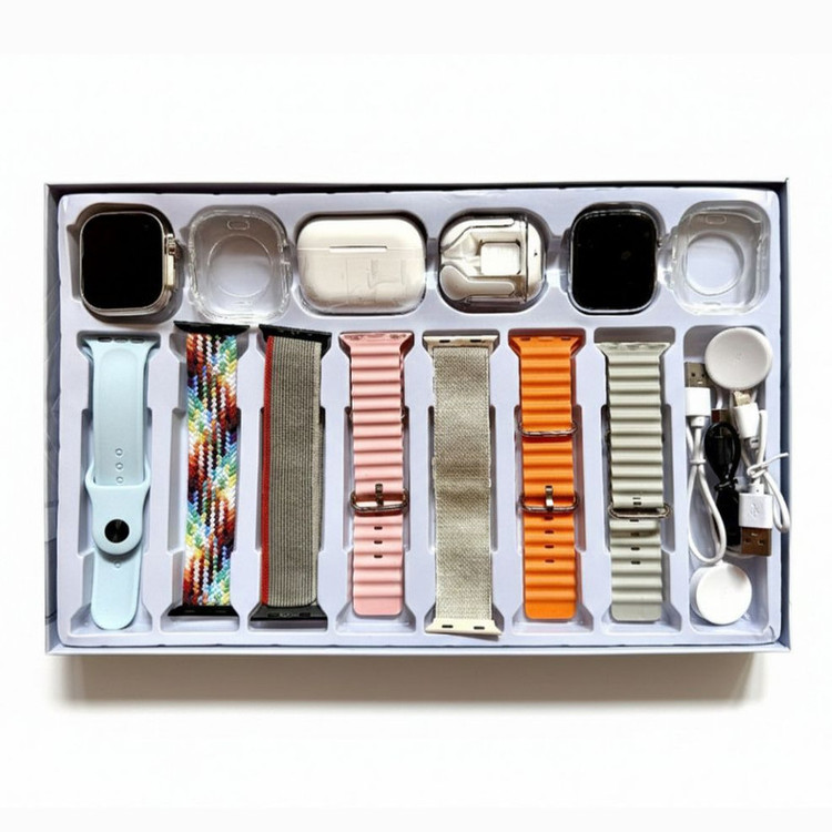 ساعت هوشمند 49 میلی متری اوکپو مدل 7Watch Straps با 7 بند سیلیکونی به همراه هدفون