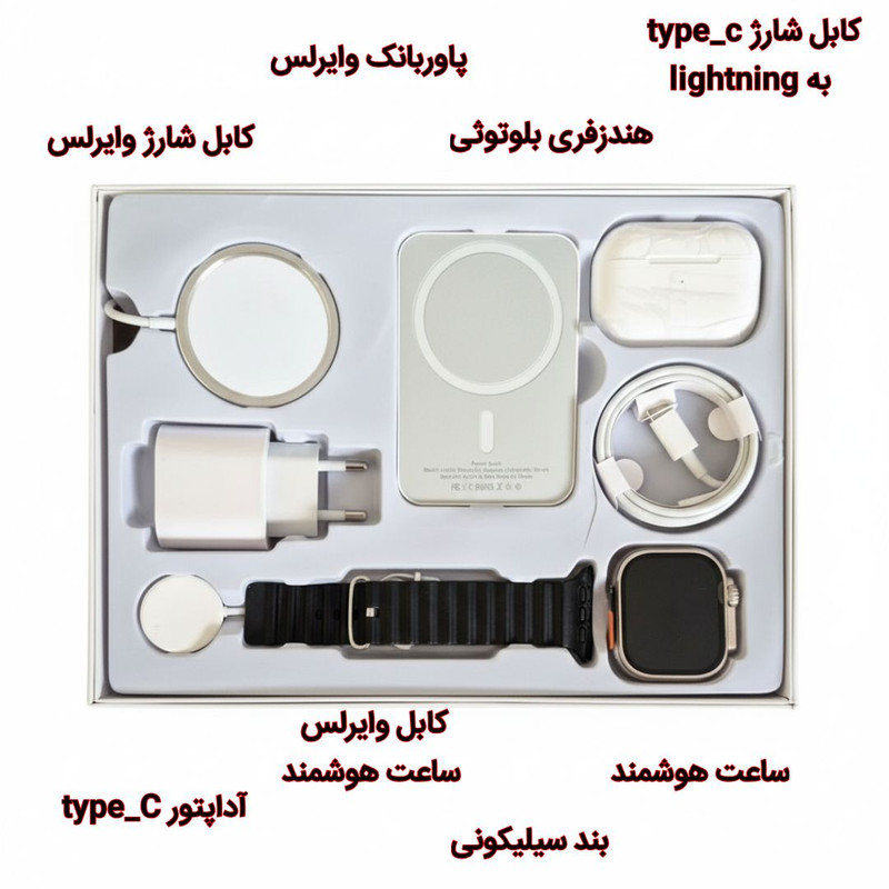 ساعت هوشمند 49 میلی متری ایکس 8 مدل uniue به همراه هدفون بلوتوثی