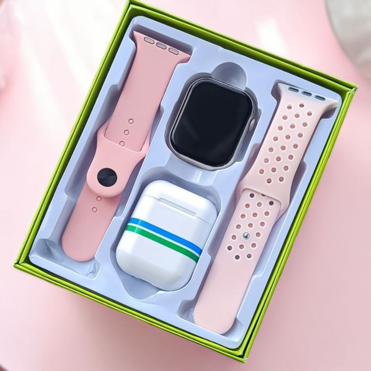 ساعت هوشمند زنانه و مردانه تی فیت مدل ZT-007 SERIES 10 با بند سیلیکونی به همراه هدفون