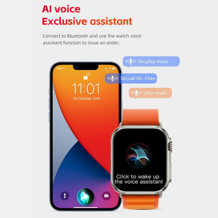 ساعت هوشمند زنانه و مردانه مدل ULTRA 49mm