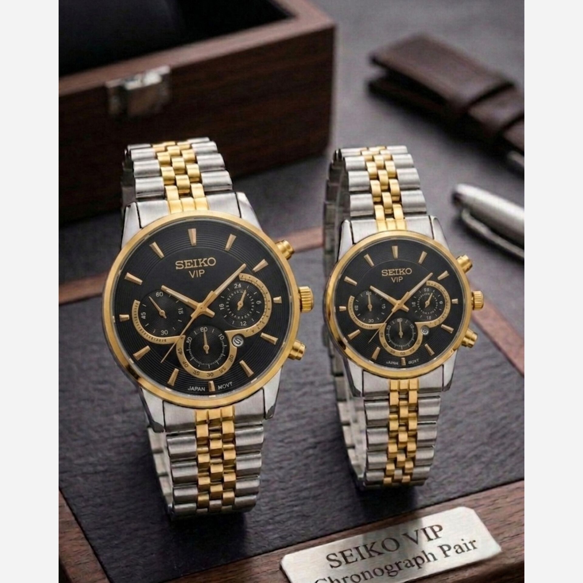 ساعت مچی زنانه ومردانه سیکو وی ای پی رنگ ثابت دارای روزشمار کیفیت عالی SEIKO