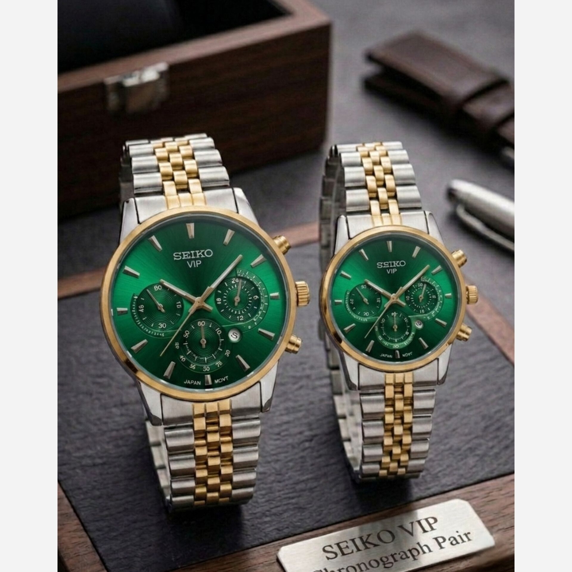 ساعت مچی زنانه ومردانه سیکو وی ای پی رنگ ثابت دارای روزشمار کیفیت عالیSEIKO