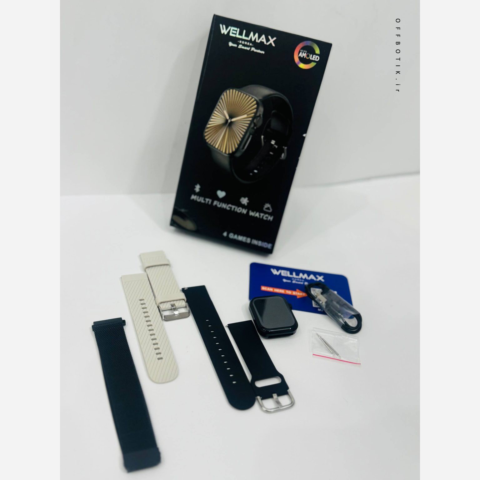 ساعت مچی هوشمند WELLMAX SB786 سری 10 دارای چهار بازی کلی امکانات بدون رقیب