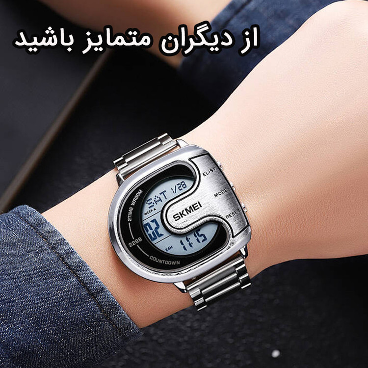 ساعت مچی دیجیتال مردانه اسکمی مدل 2298 SI