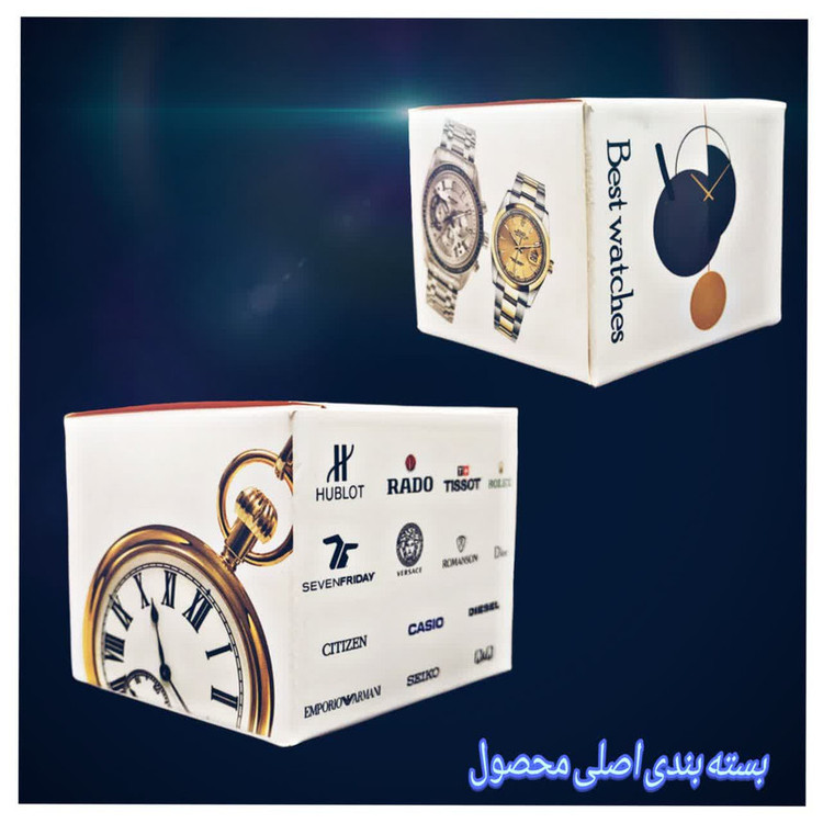 ساعت مچی عقربهای مردانه مدل تک موتور ساده کد 02