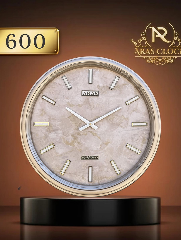 ساعت دیواری ارس مدل زینک سایز 60 سانتیمتر