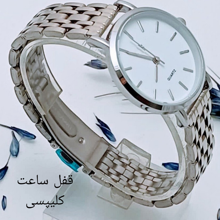 ساعت مچی عقربهای مردانه کوارتز مدل لوکس کلاسیک بند طرح بافت کد C01