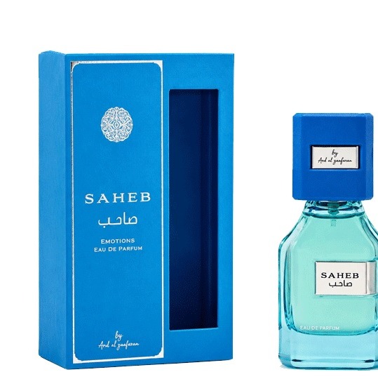 عطر ادکلن صاحب ایموشن آبی ارض الزعفران حجم 100 میل