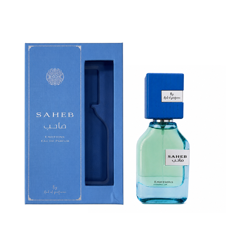 عطر ادکلن صاحب ایموشن آبی ارض الزعفران حجم 100 میل