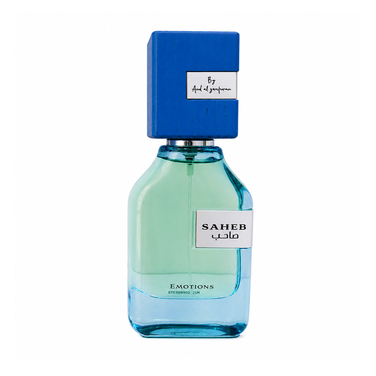 عطر ادکلن صاحب ایموشن آبی ارض الزعفران حجم 100 میل